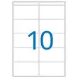 100 Planches d'&eacute;tiquettes laser L199,6x H 143,5 mm soit 200 &eacute;tiq/bo&icirc;te photo du produit
