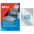 20 Planches d'&eacute;tiquettes inalt&eacute;rables laser 45,7x21,2mm 960 &eacute;tiq. argent photo du produit