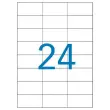 100 Planches d'étiquettes laser 70x 37mm soit 2400 étiq/boîte photo du produit