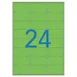 20 Planches d'étiquettes L63,5xH33,9 mm 480 étiq/ boîte,vert photo du produit