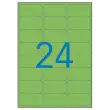 20 Planches d'étiquettes L63,5xH33,9 mm 480 étiq/ boîte,vert photo du produit