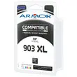 Cartouche d'encre ARMOR noire compatible HP 903XL photo du produit