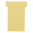 100 Fiches T pour planning - Taille 4 - Jaune - NOBO photo du produit