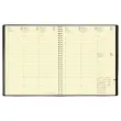 Agenda semainier  Soho - 21x27cm - Noir &agrave; spirale - Janvier &agrave; d&eacute;cembre - QUO VADIS photo du produit