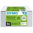 6 Rouleaux de 1000 &eacute;tiquettes multi-usages 57X32mm pour DYMO Label Write photo du produit