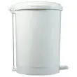 Poubelle à pédale plastique blanc 40 L photo du produit