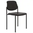 2 Chaises simili cuir lavable - noir photo du produit