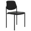 2 Chaises simili cuir lavable - noir photo du produit