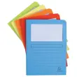 50 Chemises fen&ecirc;tre et soufflet - A4 -  160g - Coloris assortis photo du produit