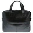 Sacoche ordinateur Exactive en cuir noir 15.6" photo du produit