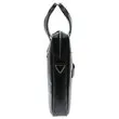 Sacoche ordinateur Exactive en cuir noir 15.6" photo du produit