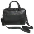 Sacoche ordinateur Exactive en cuir noir 15.6" photo du produit