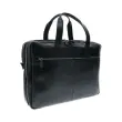 Sacoche ordinateur double compartiments Exactive en cuir noir 15.6" photo du produit