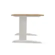 Table 80 x 80 ch&ecirc;ne vein&eacute; - pieds aluminium Fiducial photo du produit