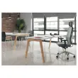 Bureau rectangulaire 180x80 Blanc/ Hêtre Bangkok photo du produit
