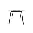 Bureau rectangulaire 180x80 Blanc / piét. anthracite BANGKOK photo du produit