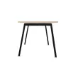 Bureau rectangulaire 180x80 Acacia Clair / piét. Anthracite BANGKOK photo du produit