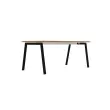 Bureau rectangulaire 180x80 Noyer / pi&eacute;t. Anthracite BANGKOK photo du produit