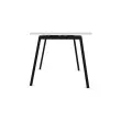 Bureau rectangulaire 160x80 Blanc/ pi&eacute;t. Anthracite BANGKOK photo du produit