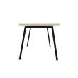 Bureau rectangulaire 160x80 Hêtre / piét. Anthracite BANGKOK photo du produit