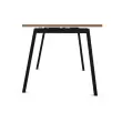 Bureau rectangulaire 160x80 Noyer / pi&eacute;t. Anthracite BANGKOK photo du produit