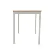Table modulaire rectangulaire 120 x 60 chêne veiné / alu photo du produit