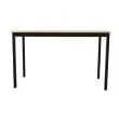 Table modulaire rectangulaire 120 x 60 acacia / noir photo du produit