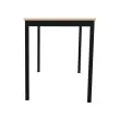 Table modulaire rectangulaire 120 x 60 acacia / noir photo du produit