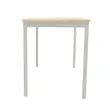 Table modulaire rectangulaire 120 x 60 acacia / alu photo du produit
