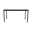 Table modulaire rectangulaire 140 x 70chêne veiné / noir photo du produit