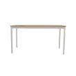 Table modulaire rectangulaire 140 x 70chêne veiné / alu photo du produit
