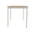 Table modulaire rectangulaire 140 x 70chêne veiné / alu photo du produit