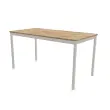 Table modulaire rectangulaire 140 x 70chêne veiné / alu photo du produit
