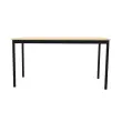 Table modulaire rectangulaire 140 x 70 acacia / noir photo du produit
