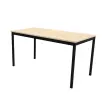 Table modulaire rectangulaire 140 x 70 acacia / noir photo du produit