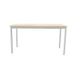 Table modulaire rectangulaire 140 x 70acacia / alu photo du produit