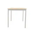 Table modulaire rectangulaire 140 x 70acacia / alu photo du produit