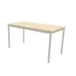 Table modulaire rectangulaire 140 x 70acacia / alu photo du produit