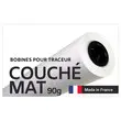 Rouleau de papier couché mat  0,914  X90 m - 90g photo du produit