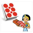 Recharge de 60 feuilles pour distributeur de gommettes - 360 gommettes rondes  - 15 et 40 mm - Coloris assortis - Cl&eacute;op&acirc;tre photo du produit
