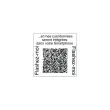 Timbre personnalisable Printy 4924 - Bo&icirc;tier rouge - Encre noire - 40 x 40 mm - 8 lignes max. photo du produit
