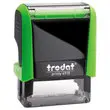 Tampon personnalisable Printy 4910 - Boîtier vert - Encre noire - 2 lignes maxi photo du produit