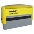 Timbre Printy personnalisable 4916 - Boîtier jaune - Encre noire - 70 x 10 mm - 2 lignes max. photo du produit