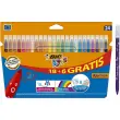 24 Feutres BIC KIDS &agrave; encre lavable - Pointe moyenne - Coloris assortis - BIC photo du produit