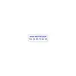 Tampon personnalisable Printy 4910 - Encre bleue - 2 lignes maxi photo du produit