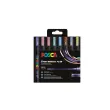 8 Marqueurs peinture à l'eau inodores - Pointe conique moyenne - Coloris métalisés assortis - Posca photo du produit