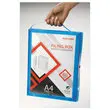 Boîte valisette personnalisable  en polypropylène A4 - Dos 4 cm bleu photo du produit