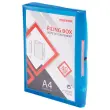 Bo&icirc;te valisette personnalisable - polypropyl&egrave;ne A4 - Dos 4 cm -  bleu  - Access photo du produit