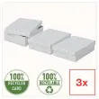 3 Boîtes de rangement Home - Taille M basse - Blanc - Esselte photo du produit