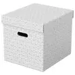3 Boîtes de rangement Home - Taille Cube - Blanc - ESSELTE photo du produit